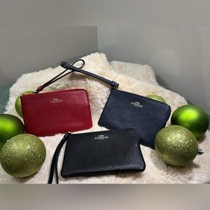 Coach wallet and card holders.